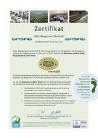 Zertifikat Ökogasverbrauch für 2021