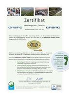 Zertifikat Ökogasverbrauch für 2022