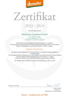 Demeter-Zertifikat bis 30. April 2025